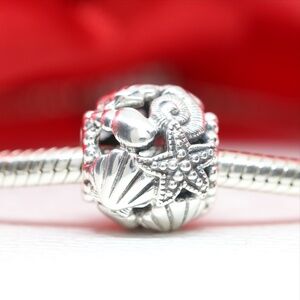 Pandora Openwork Starfish, Shells & Hearts Charm 798950C00